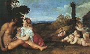  Titian The Three Ages of Man oil